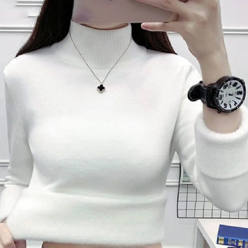 Thick and Warm Winter Pullover Turtleneck Sweater 6