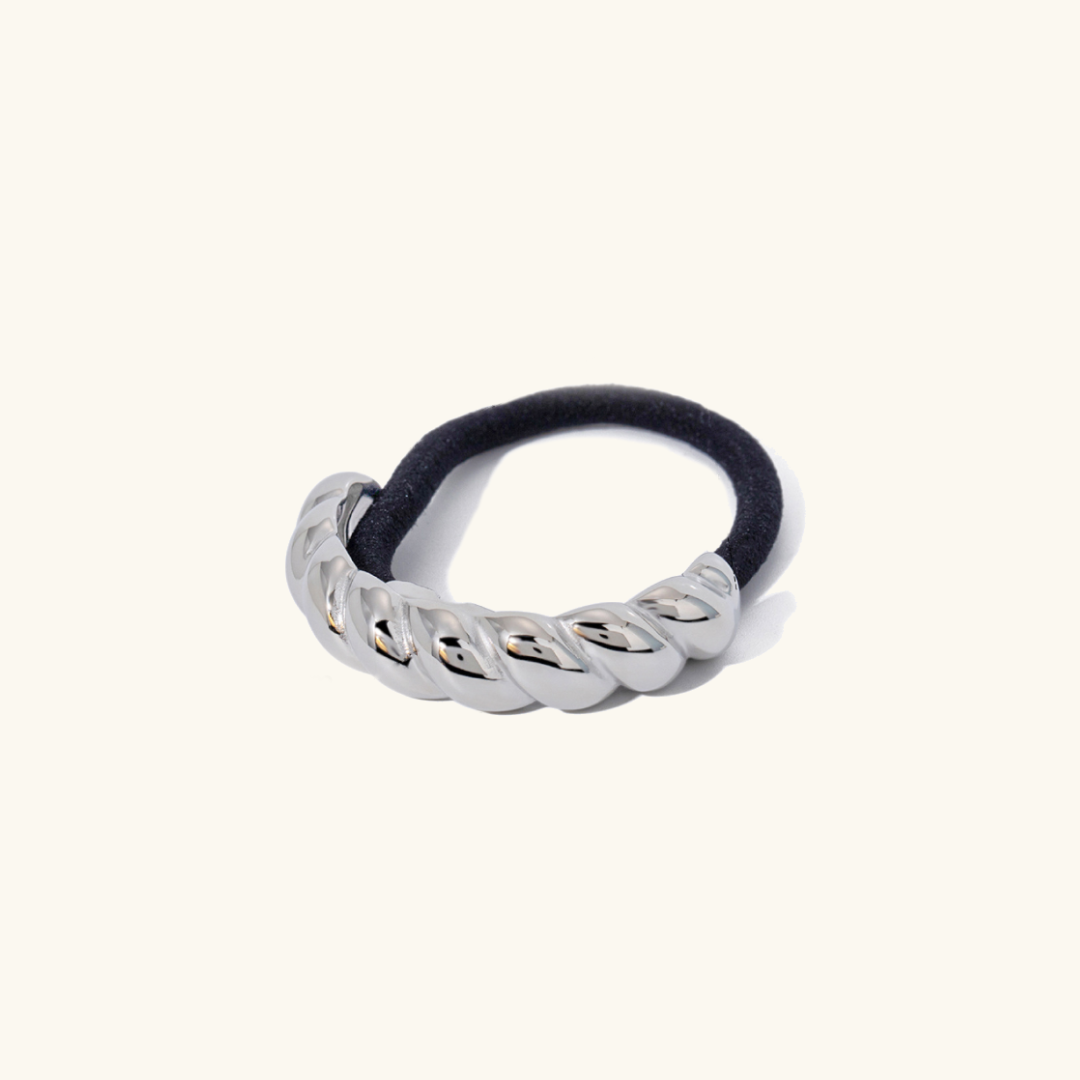 Twist Pony Cuff – Waterproof and Hypoallergenic Hair Accessory in 18k Gold Stainless Steel 3