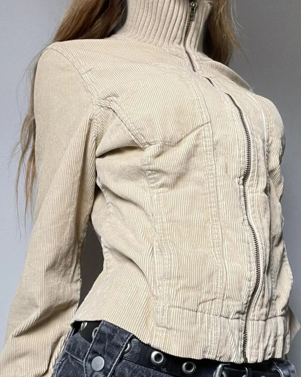 Vera Women's Utility Jacket | Solid Color, Stylish Lapel Design 4