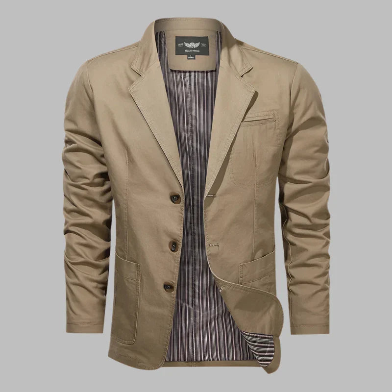 Men's Blazer Brown Lightweight Casual - 6
