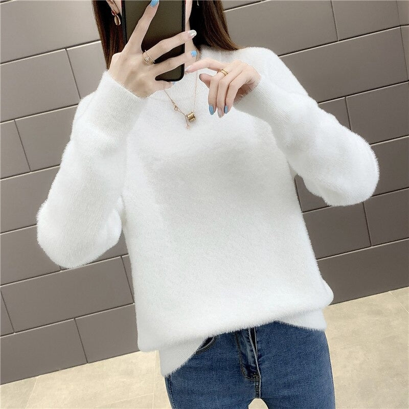 Warm, Thick, and Cozy Cotton Pullover Sweater Tops 4