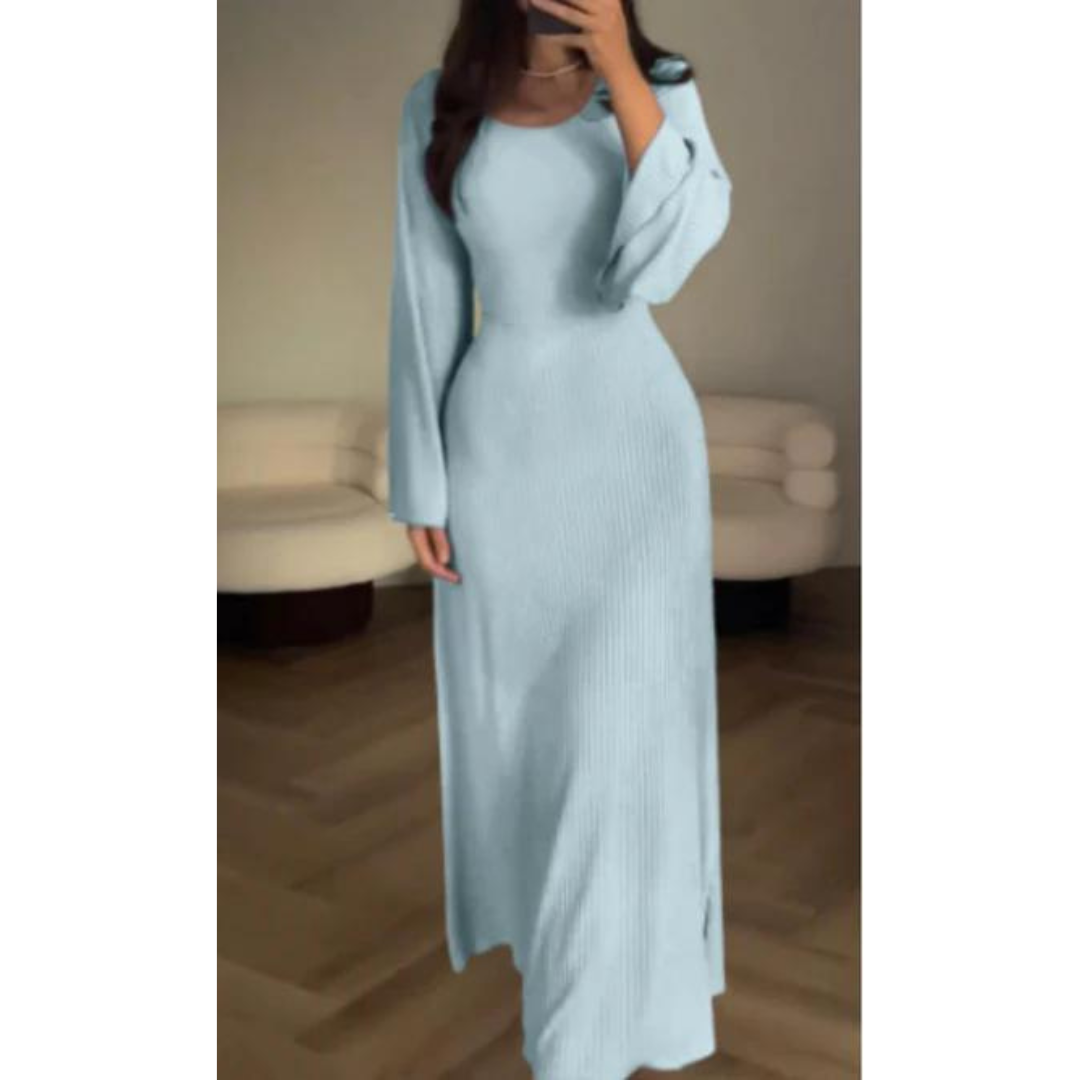 Variant image for Women's Maxi Dress Black Acrylic Knit-29