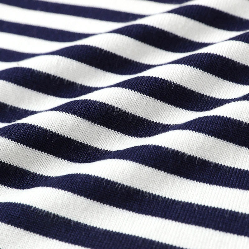 Winter Fashion Striped Pattern Knitted Long Sleeve Pullover Sweaters 8