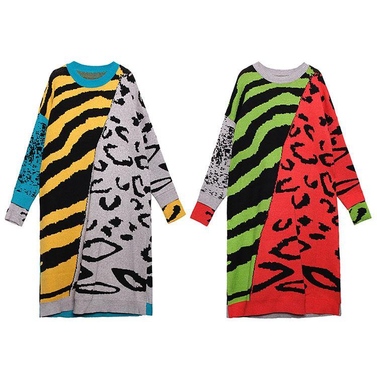 Women's Tunic Dress Yellow Cotton Blend - 5