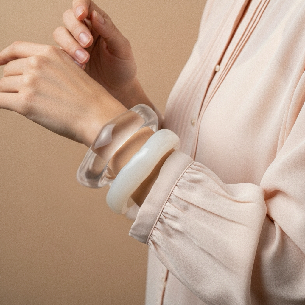 Women's Bangle Purple Luxe-Grade Acrylic 4