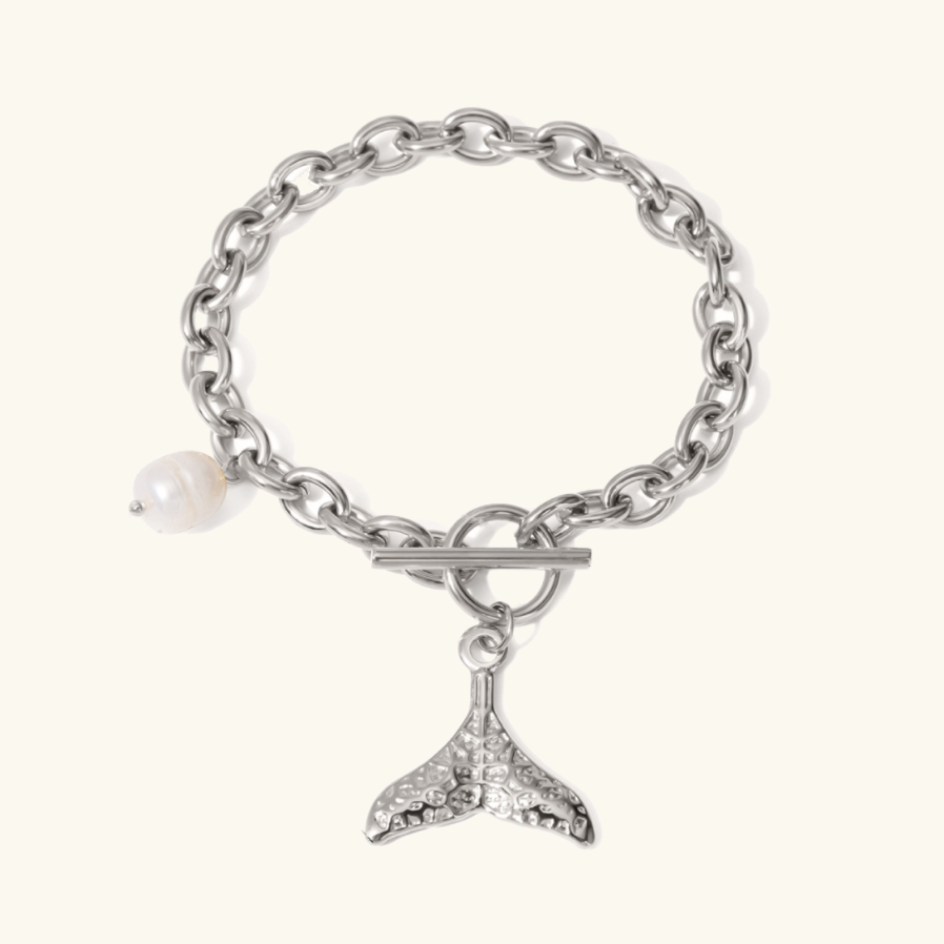 Women's Bracelet Gold Freshwater Pearl Stainless Steel 4