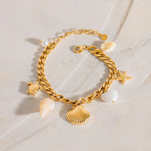 Women's Bracelet Gold Freshwater Pearls Stainless Steel 4