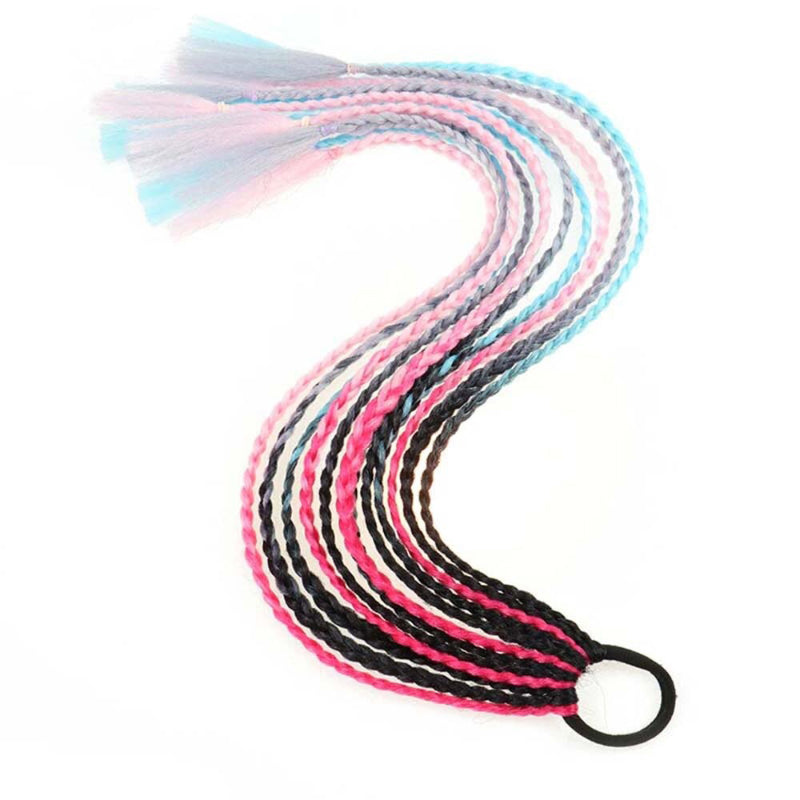 Women's Braided Hair Wigs Multi-Color High-Temperature Fiber 13