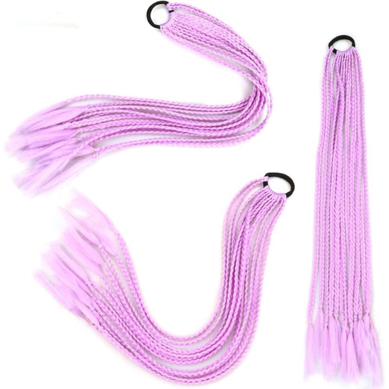 Women's Braided Hair Wigs Multi-Color High-Temperature Fiber 16