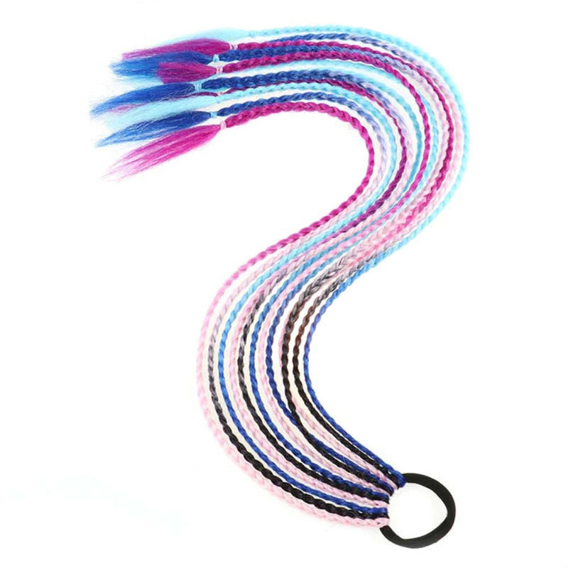 Women's Braided Hair Wigs Multi-Color High-Temperature Fiber 31