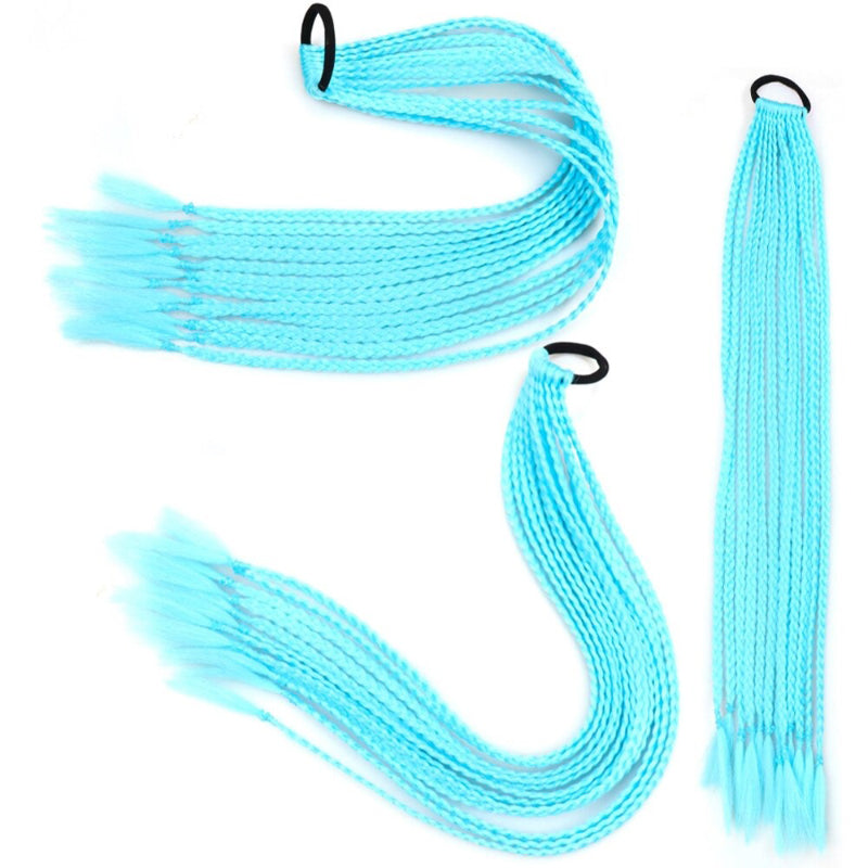 Women's Braided Hair Wigs Multi-Color High-Temperature Fiber 47