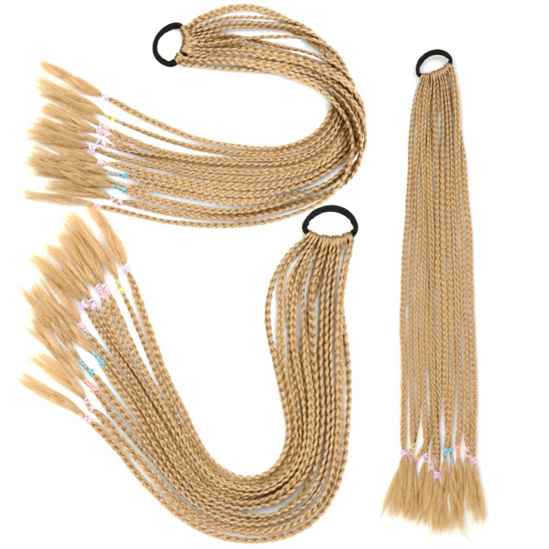 Women's Braided Hair Wigs Multi-Color High-Temperature Fiber 70