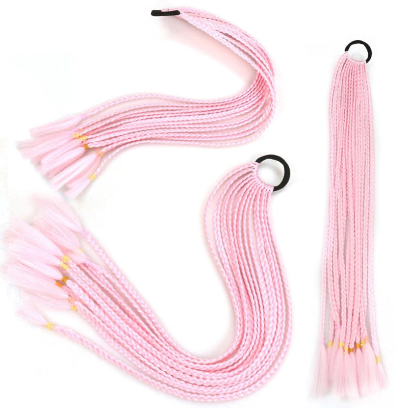 Women's Braided Hair Wigs Multi-Color High-Temperature Fiber 73