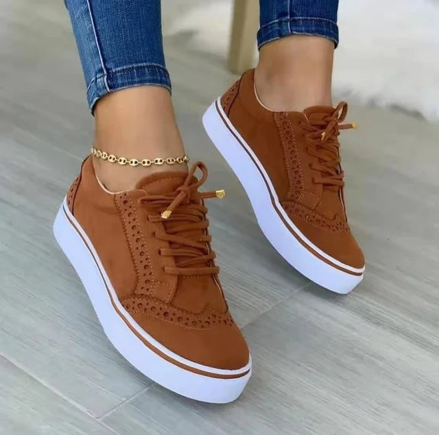 Women's Casual Lace-Up Sneakers – Lightweight and Versatile Footwear for Everyday Comfort 4