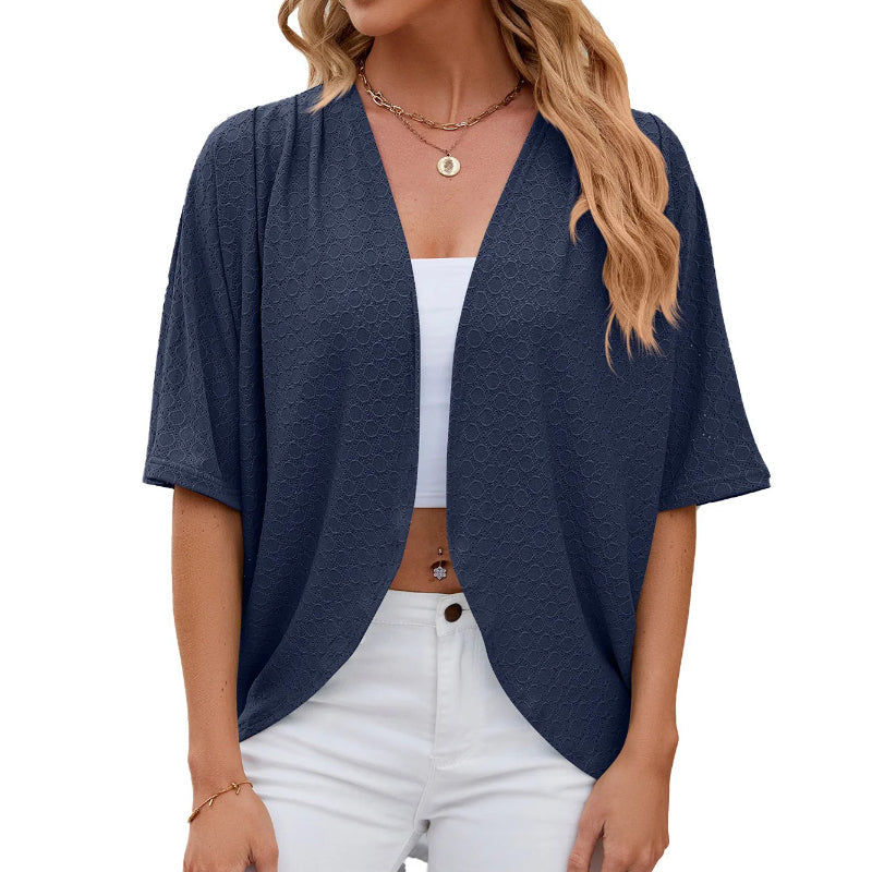 Women's Casual Summer Sheer Outfit Fashionable Cardigan 3