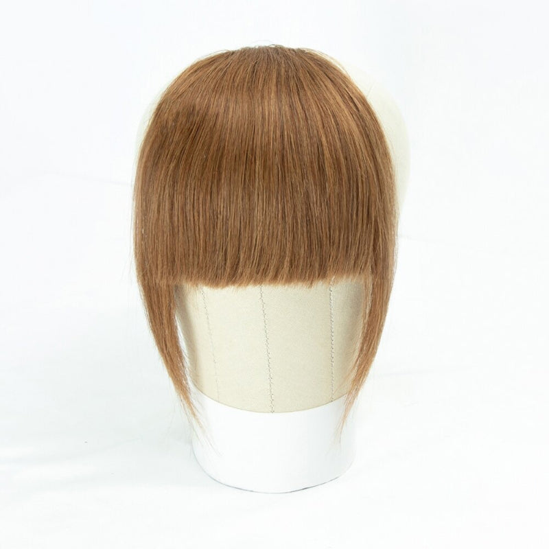 Women's Clip-In Bangs Extensions Brown Remy Human Hair 10