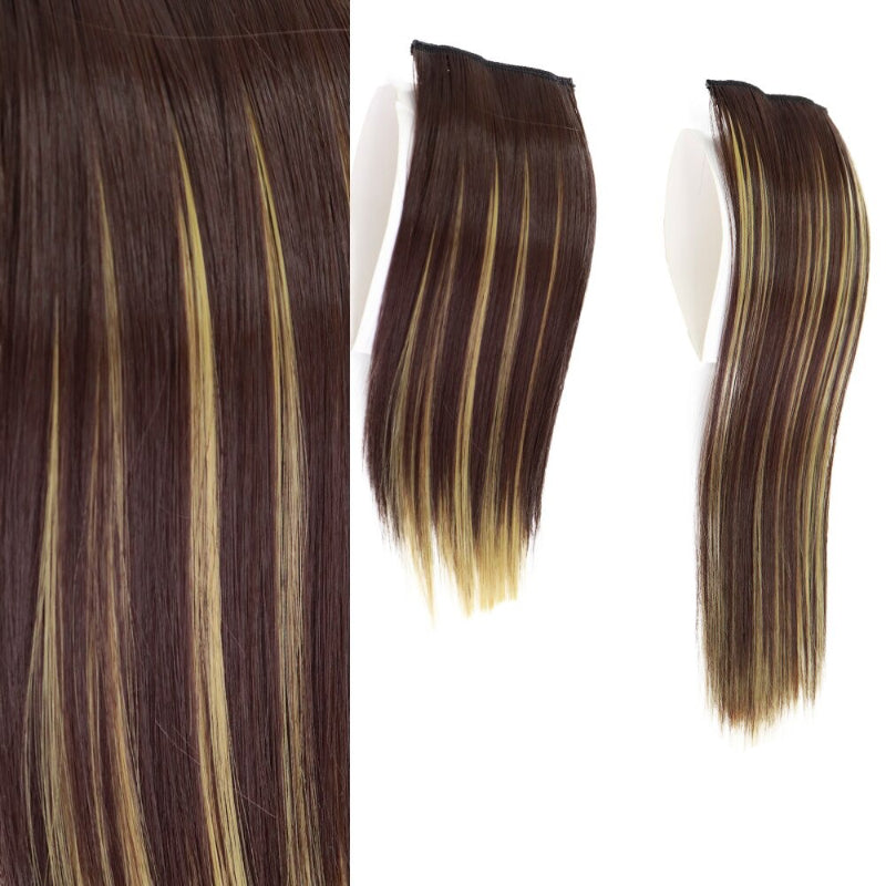 Women's Clip-In Hair Extensions Brown High-Temperature Fiber 13