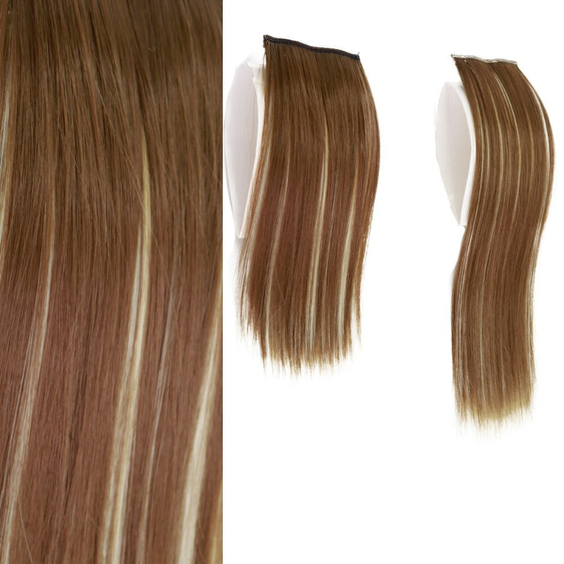 Women's Clip-In Hair Extensions Brown High-Temperature Fiber 15