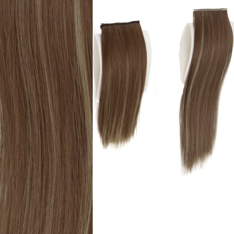 Women's Clip-In Hair Extensions Brown High-Temperature Fiber 22