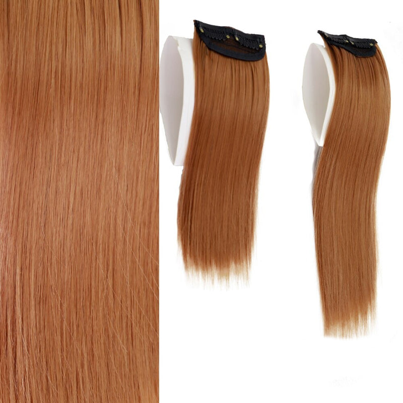 Women's Clip-In Hair Extensions Brown High-Temperature Fiber 24