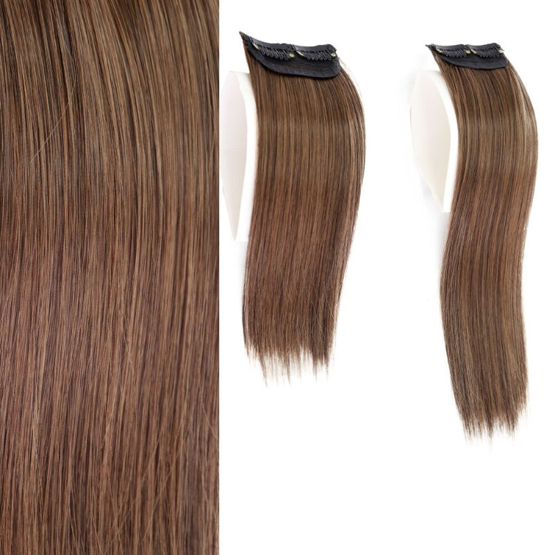 Women's Clip-In Hair Extensions Brown High-Temperature Fiber 7
