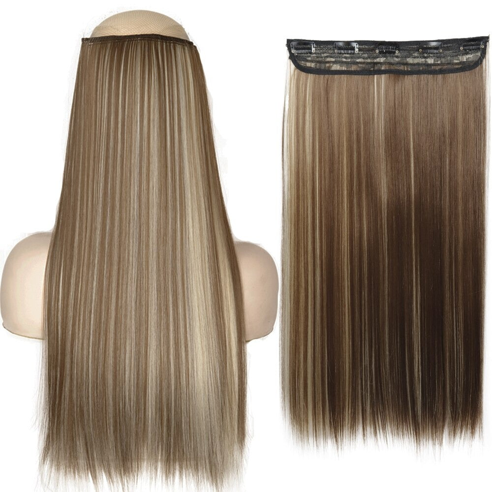 Women's Clip-In Hair Extensions Long Straight Curly High-Temperature Fiber 37