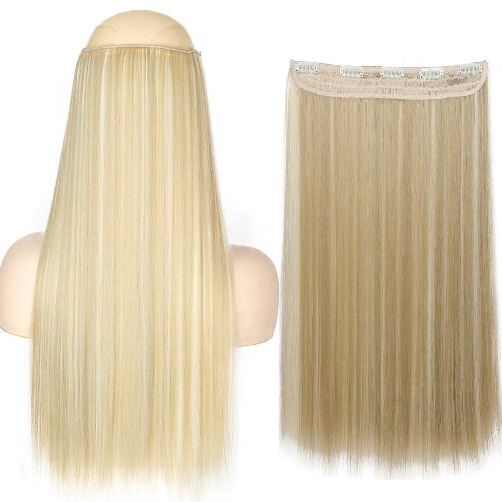 Women's Clip-In Hair Extensions Long Straight Curly High-Temperature Fiber 43