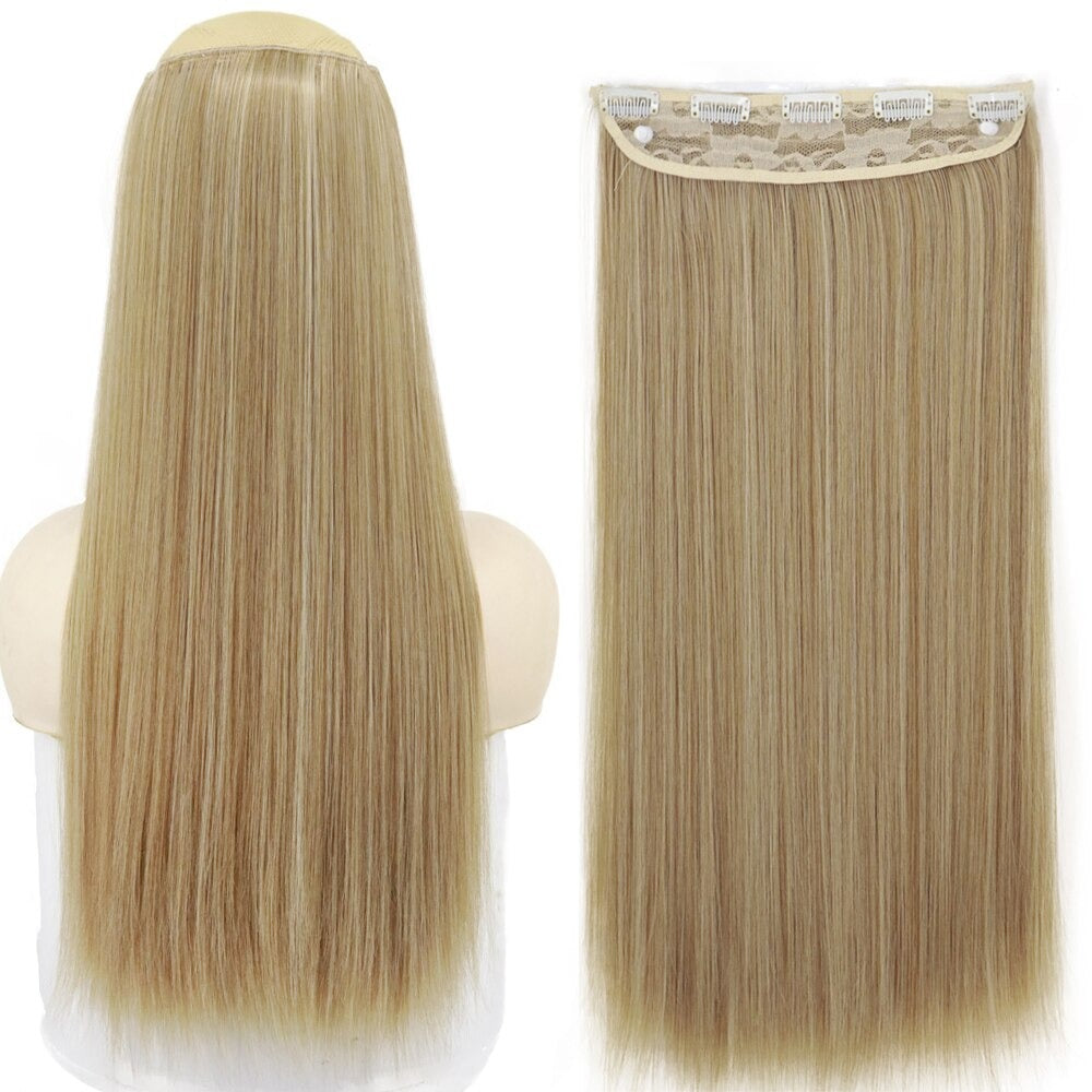 Women's Clip-In Hair Extensions Long Straight Curly High-Temperature Fiber 50
