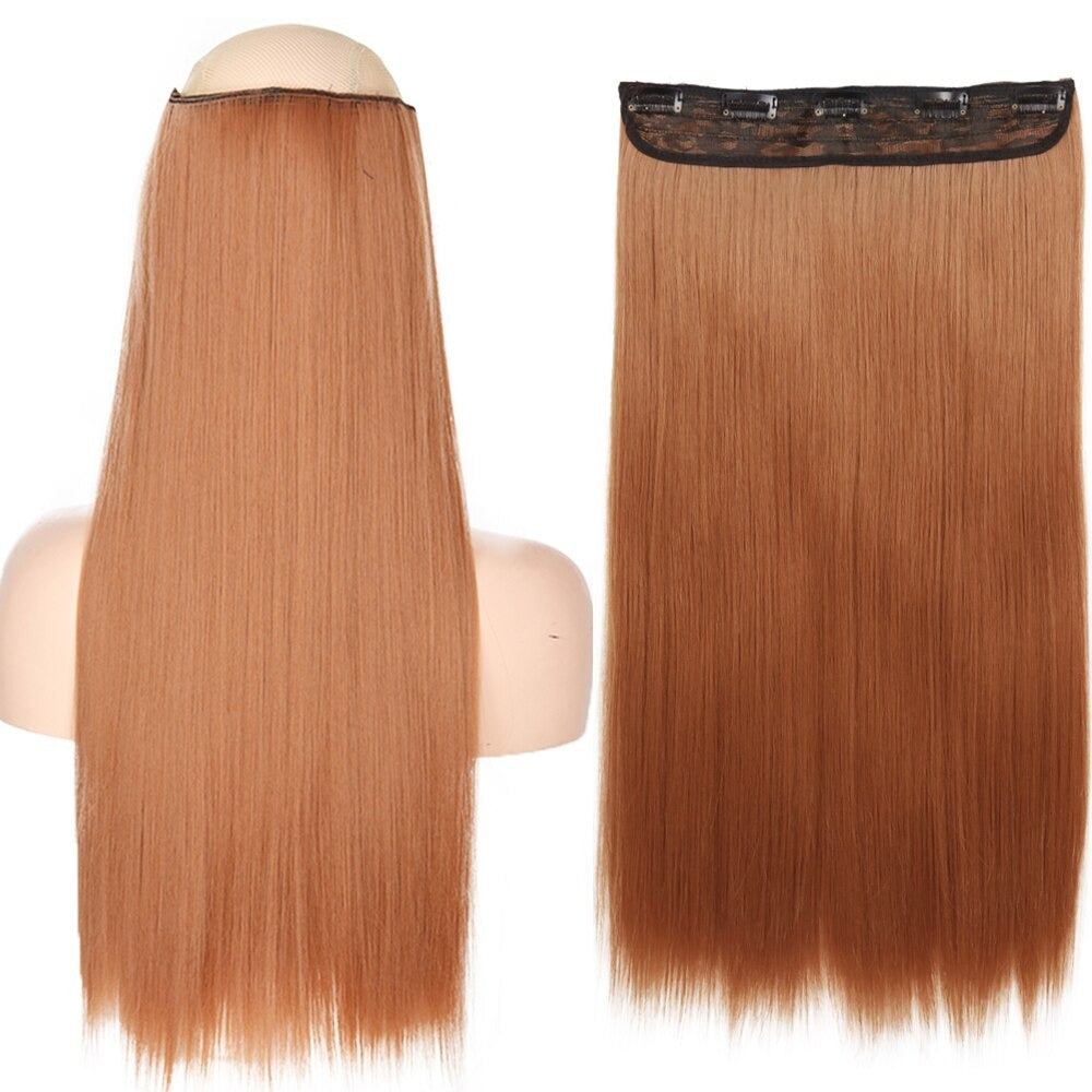 Women's Clip-In Hair Extensions Long Straight Curly High-Temperature Fiber 9