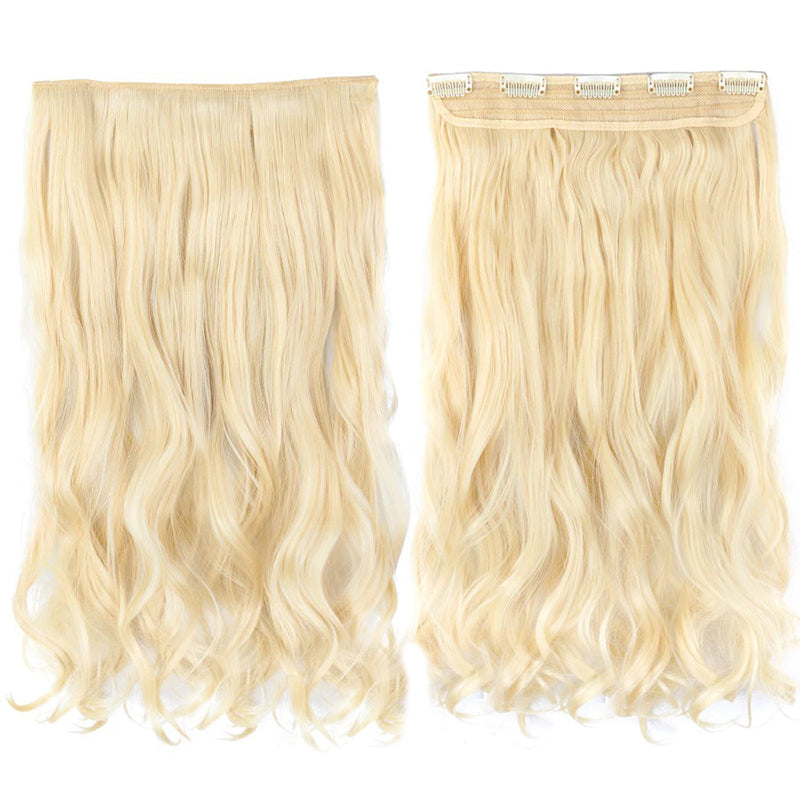 Women's Clip-In Ombre Hair Extensions 22 Inches Curly High-Temperature Fiber 18