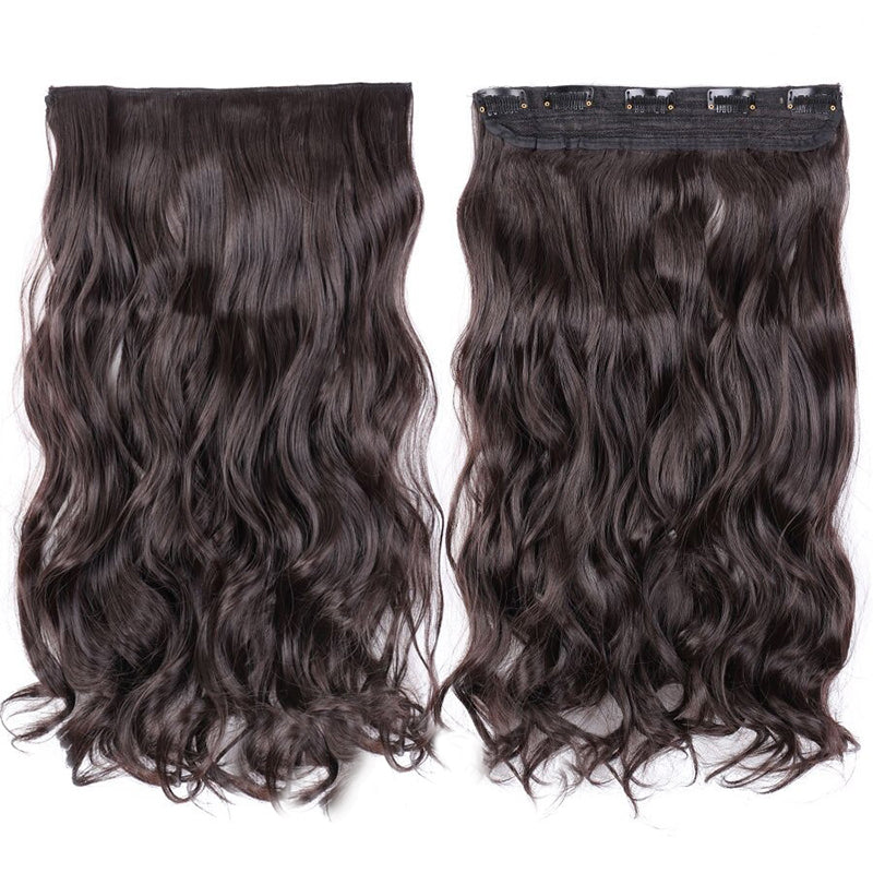 Women's Clip-In Ombre Hair Extensions 22 Inches Curly High-Temperature Fiber 25