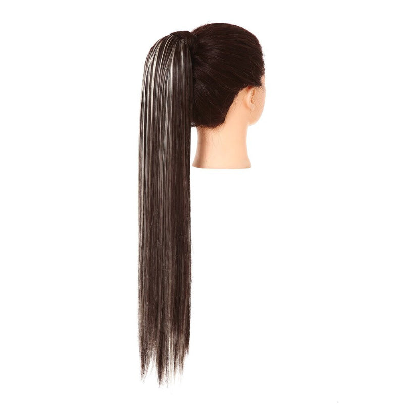 Women's Clip-In Ponytail Extension Brown High-Temperature Fiber 15