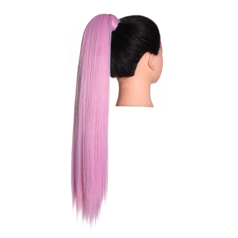 Women's Clip-In Ponytail Extension Brown High-Temperature Fiber 18