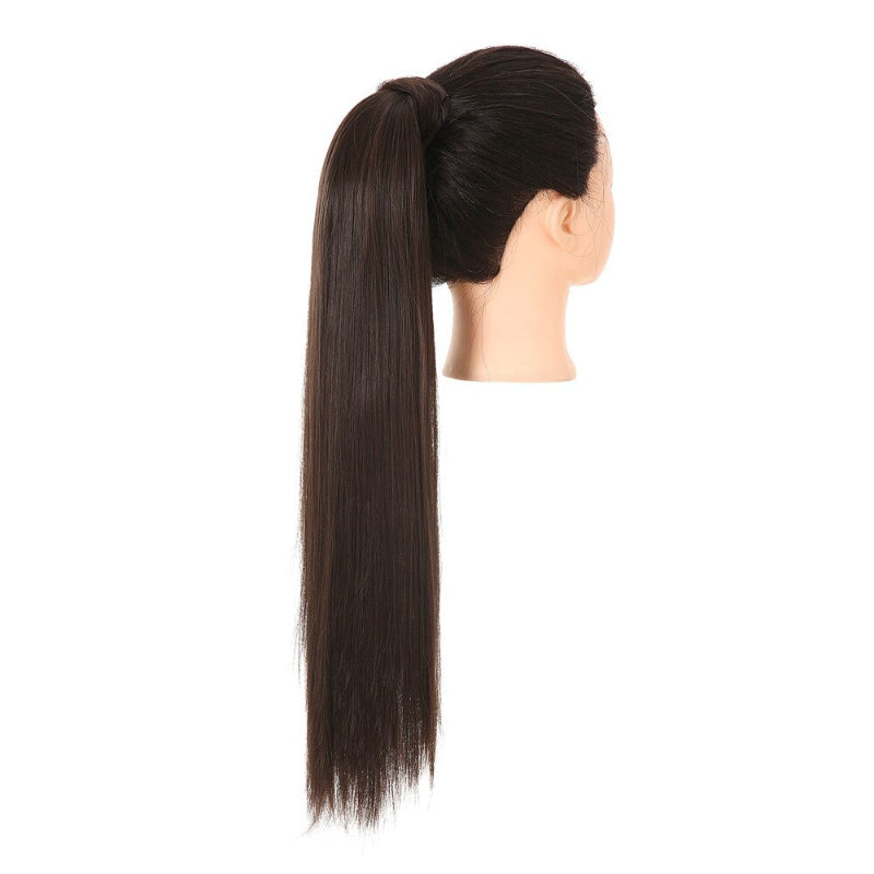 Women's Clip-In Ponytail Extension Brown High-Temperature Fiber 21