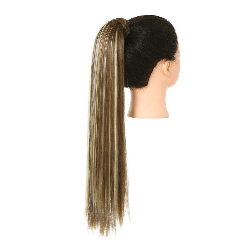 Women's Clip-In Ponytail Extension Brown High-Temperature Fiber 22