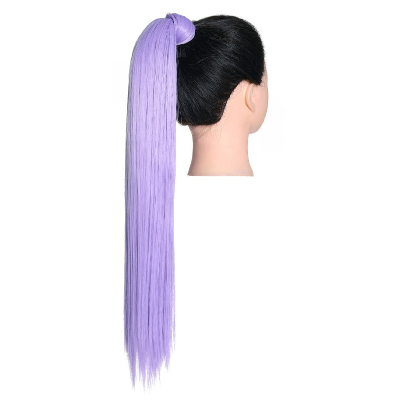 Women's Clip-In Ponytail Extension Brown High-Temperature Fiber 23