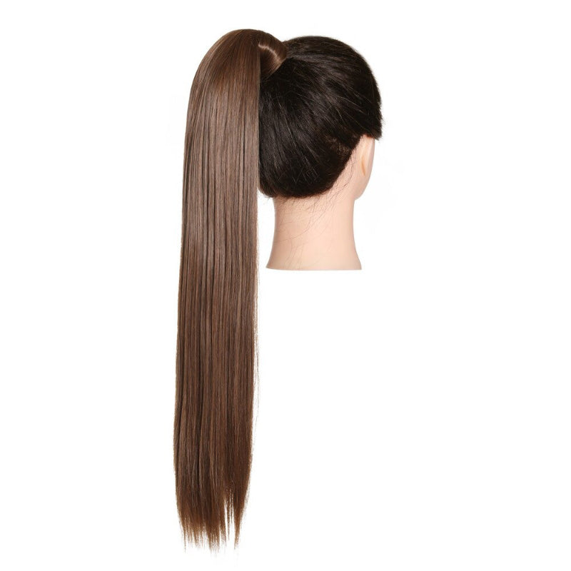 Women's Clip-In Ponytail Extension Brown High-Temperature Fiber 7