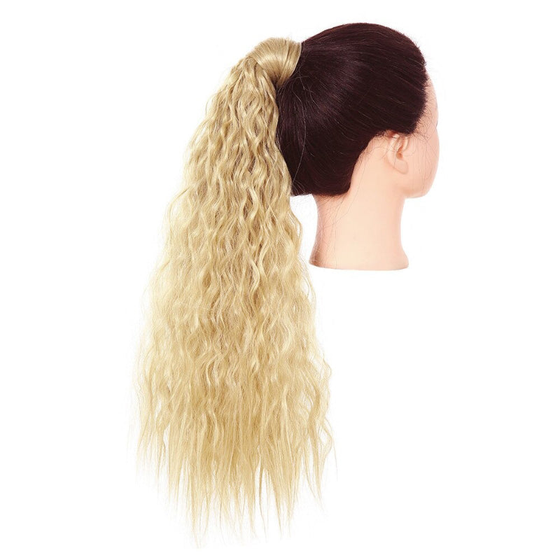 Women's Clip-In Ponytail Extension Kinky Curly 22 Inch High-Temperature Fiber 21