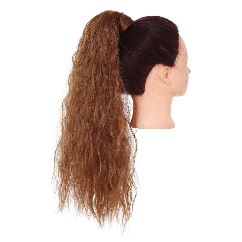 Women's Clip-In Ponytail Extension Kinky Curly 22 Inch High-Temperature Fiber 31