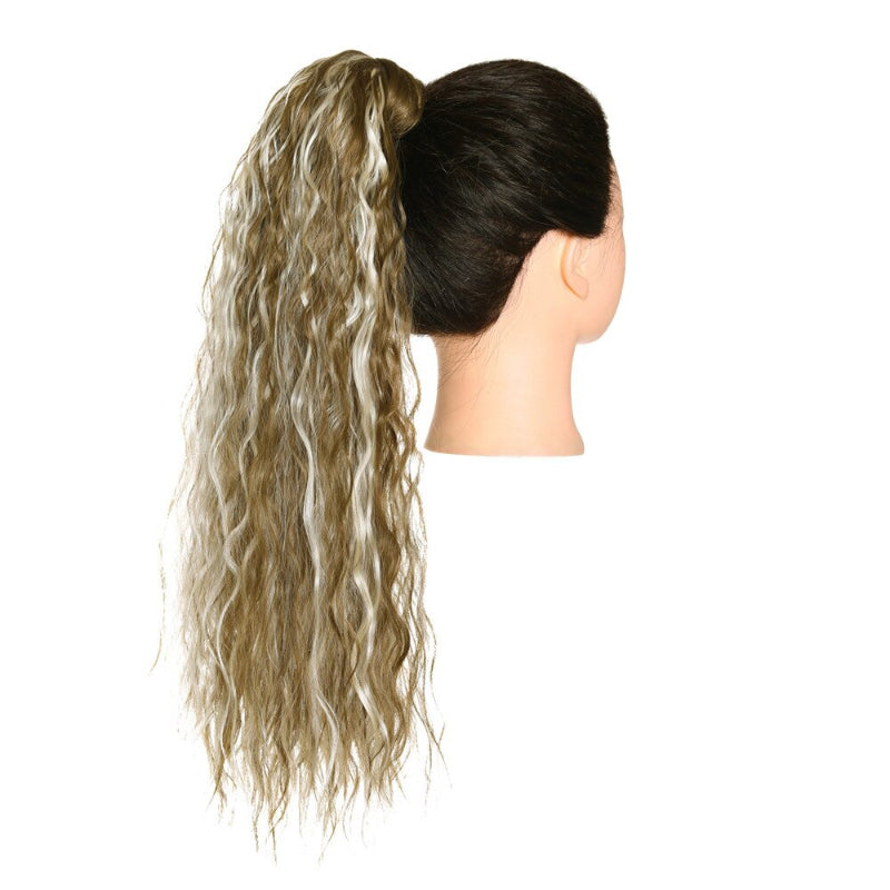 Women's Clip-In Ponytail Extension Kinky Curly 22 Inch High-Temperature Fiber 37