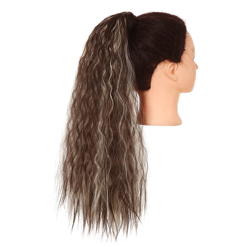 Women's Clip-In Ponytail Extension Kinky Curly 22 Inch High-Temperature Fiber 38