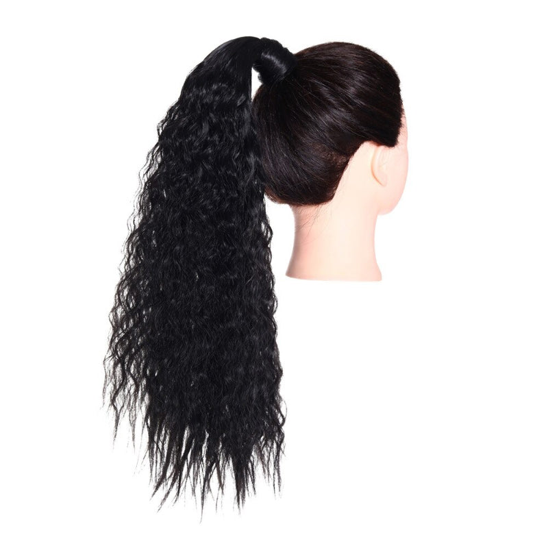 Women's Clip-In Ponytail Extension Kinky Curly 22 Inch High-Temperature Fiber 39