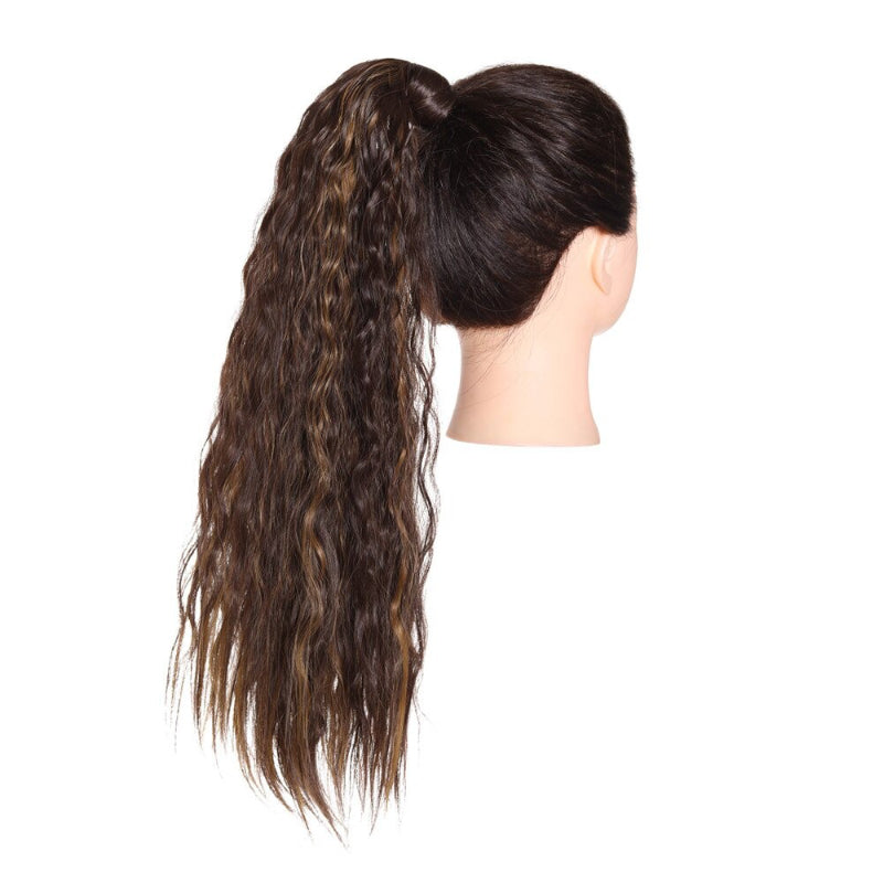 Women's Clip-In Ponytail Extension Kinky Curly 22 Inch High-Temperature Fiber 40