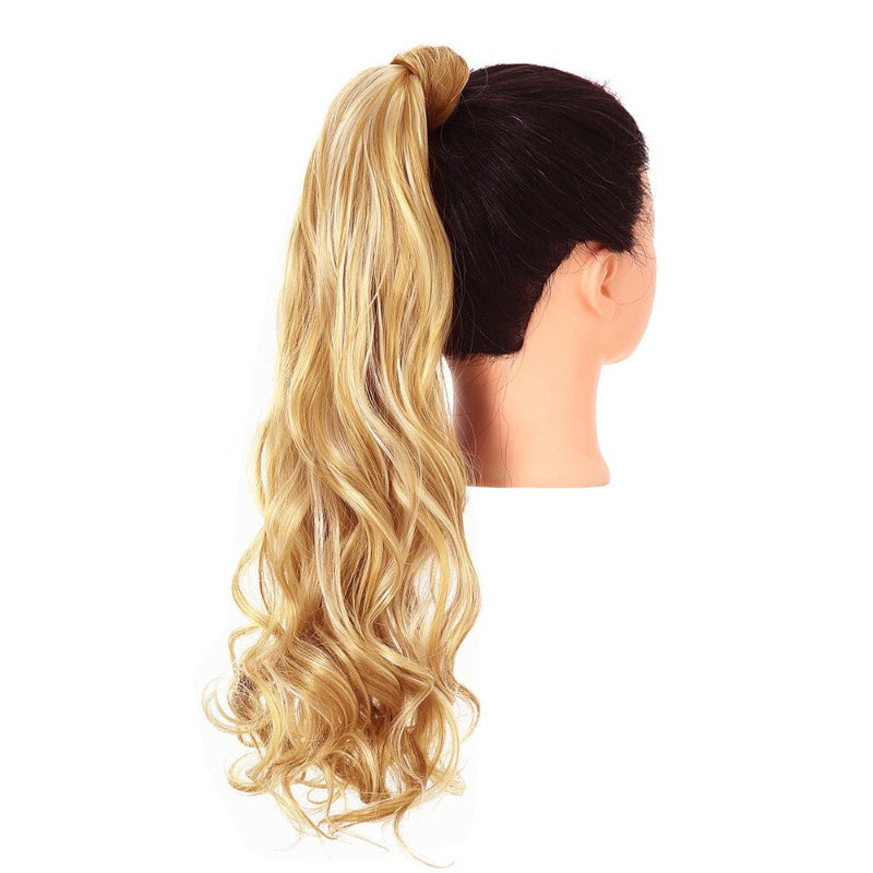 Women's Clip-In Ponytail Extension Kinky Curly 22 Inch High-Temperature Fiber 51