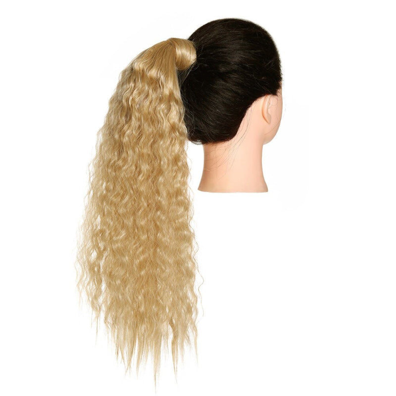Women's Clip-In Ponytail Extension Kinky Curly 22 Inch High-Temperature Fiber 57