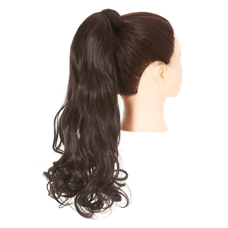Women's Clip-In Ponytail Extension Kinky Curly 22 Inch High-Temperature Fiber 65