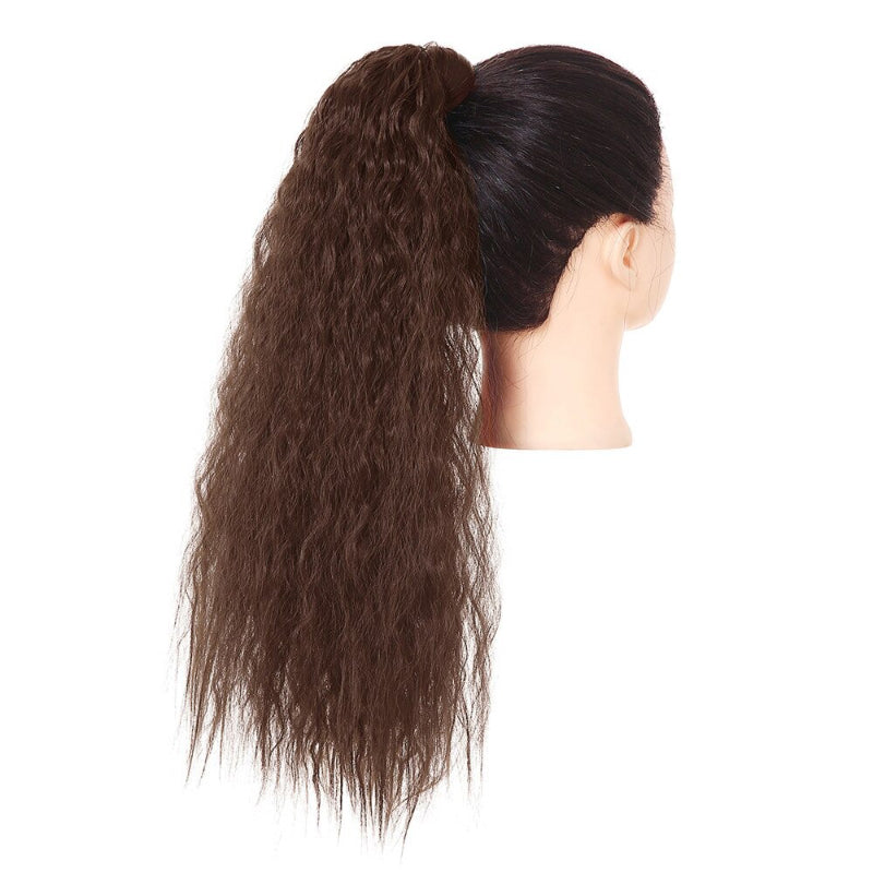 Women's Clip-In Ponytail Extension Kinky Curly 22 Inch High-Temperature Fiber 68