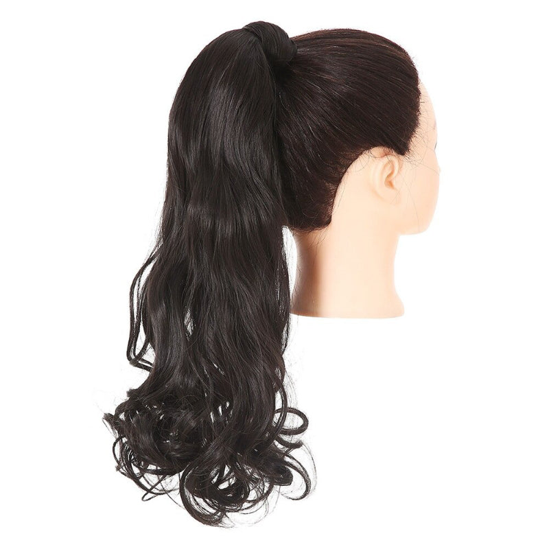 Women's Clip-In Ponytail Extension Kinky Curly 22 Inch High-Temperature Fiber 69