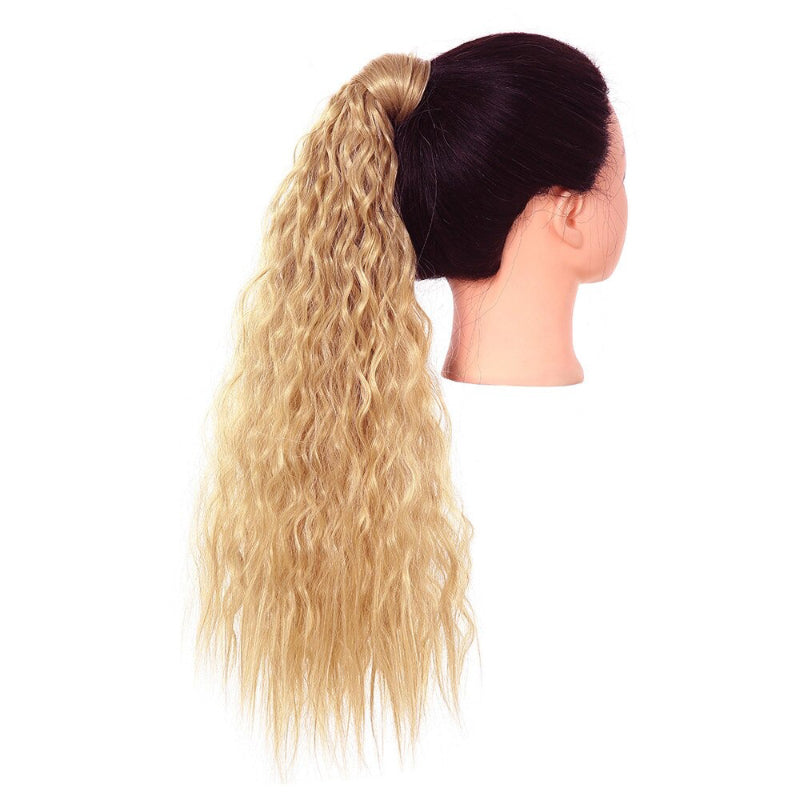 Women's Clip-In Ponytail Extension Kinky Curly 22 Inch High-Temperature Fiber 70