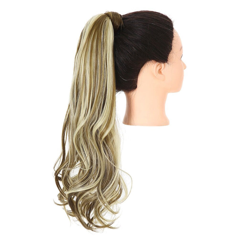 Women's Clip-In Ponytail Extension Kinky Curly 22 Inch High-Temperature Fiber 71